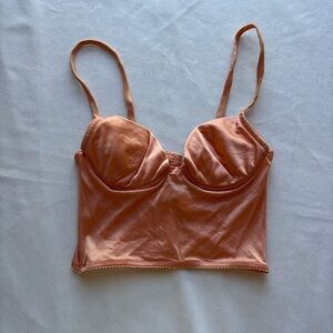 Everyday Longline Bralette — Rust Peach